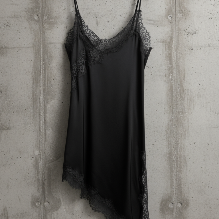 L silk dress