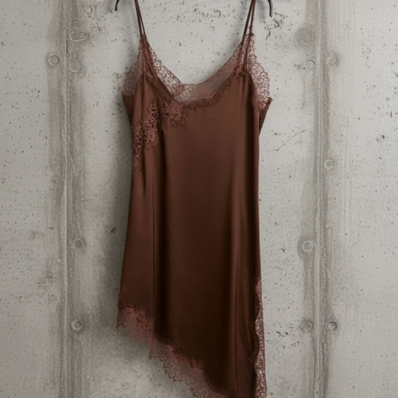 L silk dress