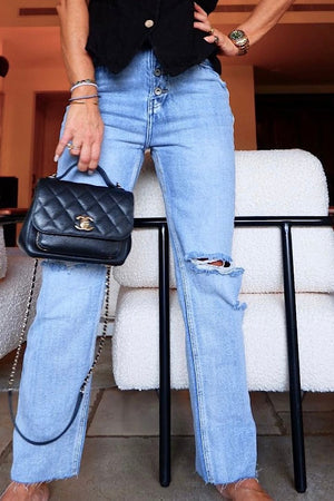 D  cotton buttons denim