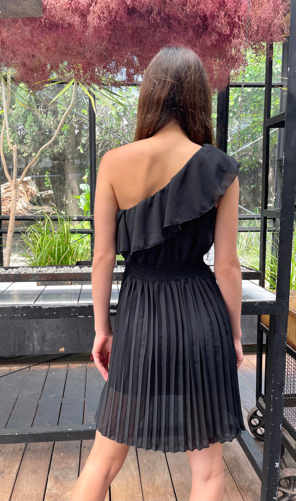 Shifon one shoulder dress