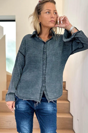 P  denim skirt