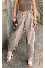 Side nylon pants