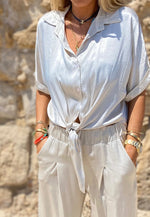 AM silk blouse