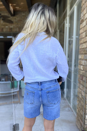 New rip denim short