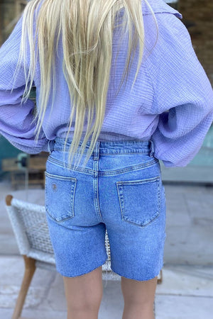 New rip denim short